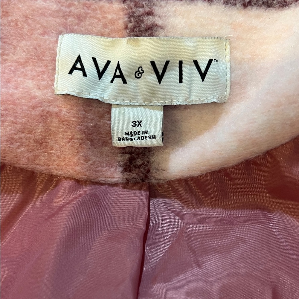 #22. Pink plaid jacket. 3x - Picture 8 of 14